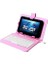 KB-TAB07 7" Pembe Micro+Mini USB Türkçe Q Klavye Tablet Pc Kılıfı 3