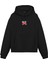Siyah Gtr-35 Baskılı Oversize Fit Pamuklu Kapüşonlu Sweatshirt 2