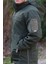 Haki 5 Cepli Kapüşonlu Softshell Soğuk Geçirmez Mont 2