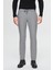 Slim Fit Gri Armürlü Jogger Pantolon 1