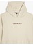Uzun Kollu Pamuk Karışımlı Cepli Slogan Baskılı Kapşonlu Sweatshirt 3