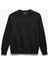 Bisiklet Yaka Dikiş Detaylı Şardonlu Pamuk Karışımlı Basic Sweatshirt 3