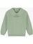Pamuklu Fermuarlı Uzun Kollu Nakış Detaylı Kapşonlu Sweatshirt 2