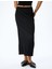 Slim Fit Dokulu Drape Detaylı Yüksek Bel Kalem Etek 3