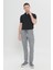 Comfort Fit Rahat Kesim Yan Cepli Desenli Beli Lastikli Pantolon 4