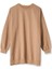 Kadın Uzun Düz Renk Basic Yuvarlak Yaka Tunik Sweatshırt 3