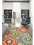Dekoratif Özel Tasarım Yıkanabilir,ince, Kaymaz Tabanlı, Modern Halı KECE-FR92 3
