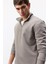 Comfort Regular Fit Rahat Kalıp Fermuarlı Dik Yaka Basic Düz Sweatshirt X7405AZ25SP 1