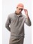 Comfort Regular Fit Rahat Kalıp Fermuarlı Dik Yaka Basic Düz Sweatshirt X7405AZ25SP 3