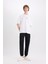 Regular Gabardin Jogger Pantolon Kargo Cepli Beli Paçası Lastikli C9163AX25SP 2