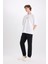 Regular Gabardin Jogger Pantolon Kargo Cepli Beli Paçası Lastikli C9163AX25SP 3