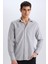 Modern Fit Polo Yaka Basic Düz Uzun Kollu Gömlek E5045AX25SM 1