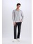 Modern Fit Polo Yaka Basic Düz Uzun Kollu Gömlek E5045AX25SM 2