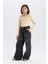 Kız Çocuk Wide Leg Kargo Geniş Paça Pamuklu Pantolon D9693A825SP 3