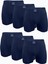 Erkek Lacivert 6 Lı Premium Collection Modal Uzun Boxer 6M250 1