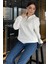 Yarım Fermuarlı Üç Iplik Şardonlu Kadın Sweatshirt 2