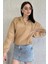 Yarım Fermuarlı Üç Iplik Şardonlu Kadın Sweatshirt 1