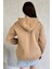Yarım Fermuarlı Üç Iplik Şardonlu Kadın Sweatshirt 4