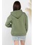 Yarım Fermuarlı Üç Iplik Şardonlu Kadın Sweatshirt 3