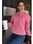 Yarım Fermuarlı Üç Iplik Şardonlu Kadın Sweatshirt 2