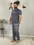 Erkek Boy Friend Motifli Pijama Takımı (Gri) 3