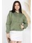 Kadın Şardonlu Kanguru Cepli Düğme Detaylı Sweatshirt 1