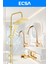 Lüx Gold Kare Robot Duş Seti, Eviye, Banyo ve Lavabo Bataryası 4'lü Set 1