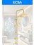 Lüx Gold Kare Robot Duş Seti, Eviye, Banyo ve Lavabo Bataryası 4'lü Set 2