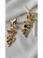 Piramit Sarkıt Metal Gold Küpe 2