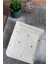 3 Parça Kalp Nakışlı Banyo Havlusu Takımı %100 Pamuklu Lovely Set 4