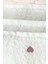3 Parça Kalp Nakışlı Banyo Havlusu Takımı %100 Pamuklu Lovely Set 6