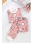 Fiğürlü %100 Pamuk Kız Erkek Bebek Çocuk Pijama Takımı 1