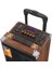 Baab Q12 Profosyonel Ahşap Kasa Taşınabilir Büyükboy 40X33X60 Kumanda Mikrofon,bluetoothlu,hoparlör 4