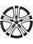 17 Inç 5X112 Savannah Golf Jetta Uyumlu Siyah Jant Modeli Volkswagen (4 Adet) 1