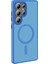 Galaxy S25 Ultra Kılıf Magsafe Şarj Özellikli Mat Arka Yüzey Sio Kapak Mavi 2