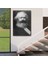 - Karl Marx Siyah Beyaz Dekoratif Kanvas TABLO-5964 4