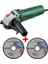 Avuç Taşlama Makinesi 750 Watt 115MM Spiral Avuç Içi Taşlama Sipral + 2 Adet Metal Kesme Diski. 1
