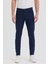 Theseason Erkek Lacivert Slim Fit Esnek Gabardin Pantolon 1