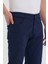 Theseason Erkek Lacivert Slim Fit Esnek Gabardin Pantolon 3