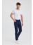 Theseason Erkek Lacivert Slim Fit Esnek Gabardin Pantolon 4