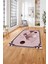 Çerçeveli Üçgen Desenli Yıkanabilir Kaymaz Yolluk Mutfak Salon Halısı, Çerçeveli-84-Bordo, 4