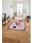Çerçeveli Üçgen Desenli Yıkanabilir Kaymaz Yolluk Mutfak Salon Halısı, Çerçeveli-84-Bordo, 1