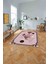 Çerçeveli Üçgen Desenli Yıkanabilir Kaymaz Yolluk Mutfak Salon Halısı, Çerçeveli-84-Bordo, 3