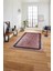 Çerçeveli Sade Mermer Desenli Yıkanabilir Kaymaz Yolluk Mutfak Salon Halısı, Çerçeveli-105-Bordo, 1