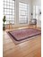 Çerçeveli Sade Mermer Desenli Yıkanabilir Kaymaz Yolluk Mutfak Salon Halısı, Çerçeveli-105-Bordo, 5