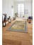 Çerçeveli Klasik Modern Baskılı Yıkanabilir Kaymaz Yolluk Mutfak Salon Halısı, Çerçeveli-106-Kahve, 1