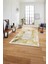 Çerçeveli Otantik Desen Yıkanabilir Kaymaz Yolluk Mutfak Salon Halısı, Çerçeveli-76-Gold, 1