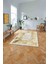 Çerçeveli Otantik Desen Yıkanabilir Kaymaz Yolluk Mutfak Salon Halısı, Çerçeveli-76-Gold, 3