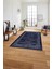 Çerçeveli Klasik Modern Yıkanabilir Kaymaz Yolluk Mutfak Salon Halısı, Çerçeveli-96-Lacivert, 1