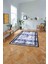 Çerçeveli Sade Modern Baskılı Yıkanabilir Kaymaz Yolluk Mutfak Salon Halısı, Çerçeveli-80-Lacivert, 3